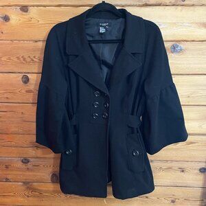 Sandro Sportswear Pea Coat with Bell Sleeves